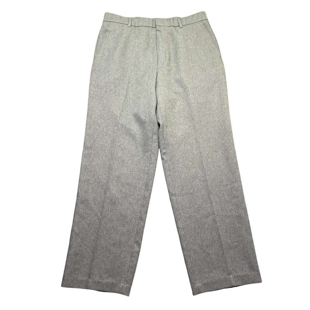 VTG Levi Strauss & Co Action Slacks Mens Sz 34 Gray Polyester Dress Pants 1997